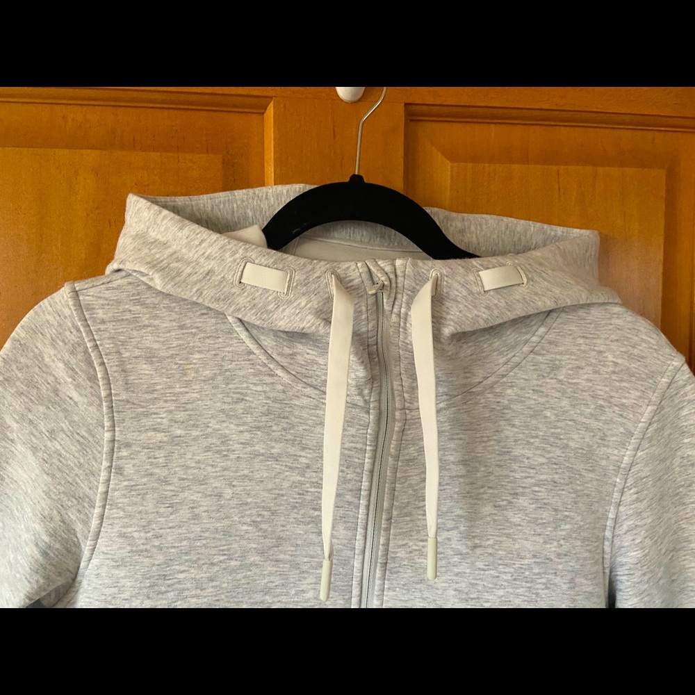 Lululemon, long zip-up hoodie